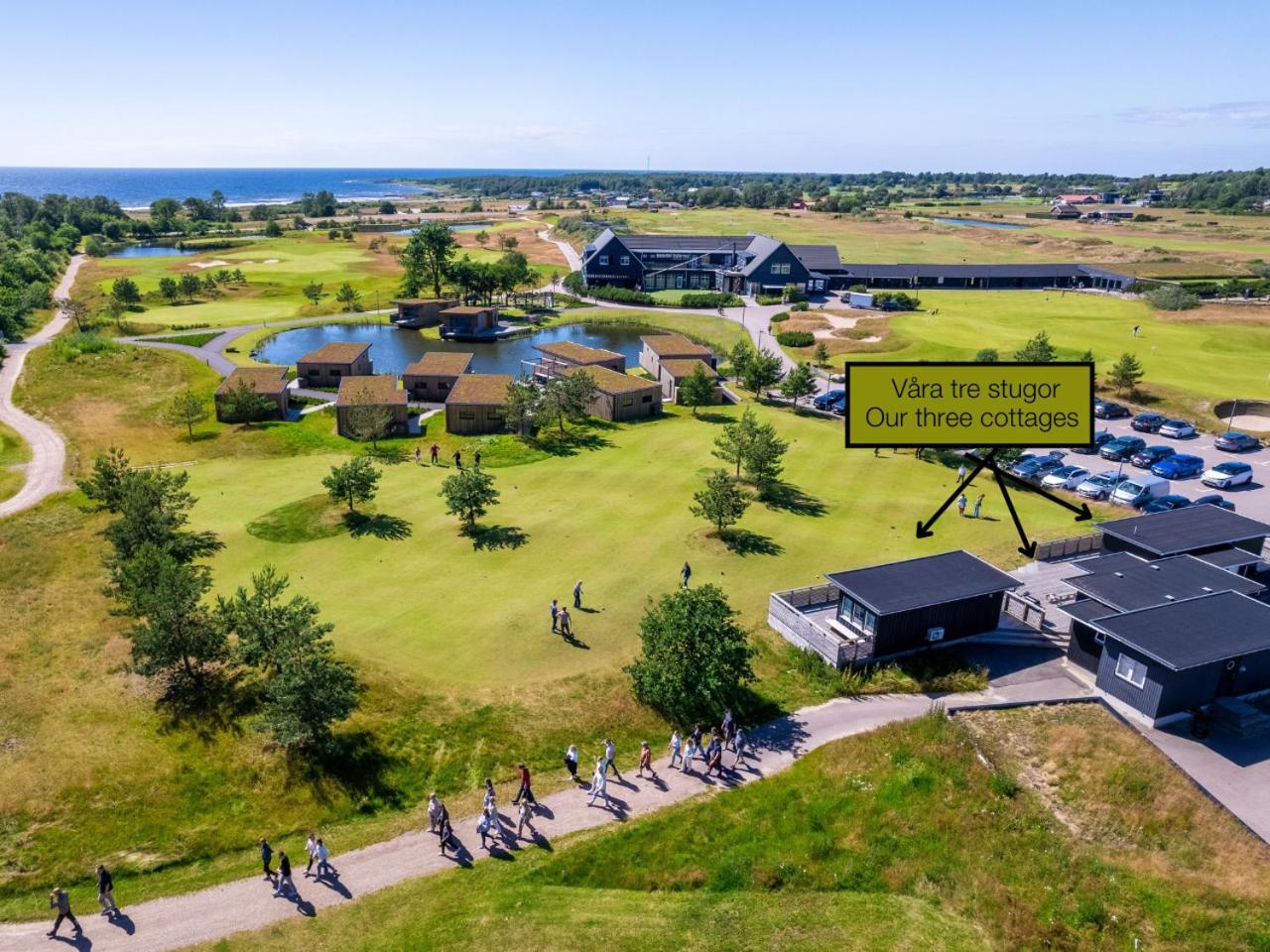 Halmstad Golfarena Stugor Luaran gambar
