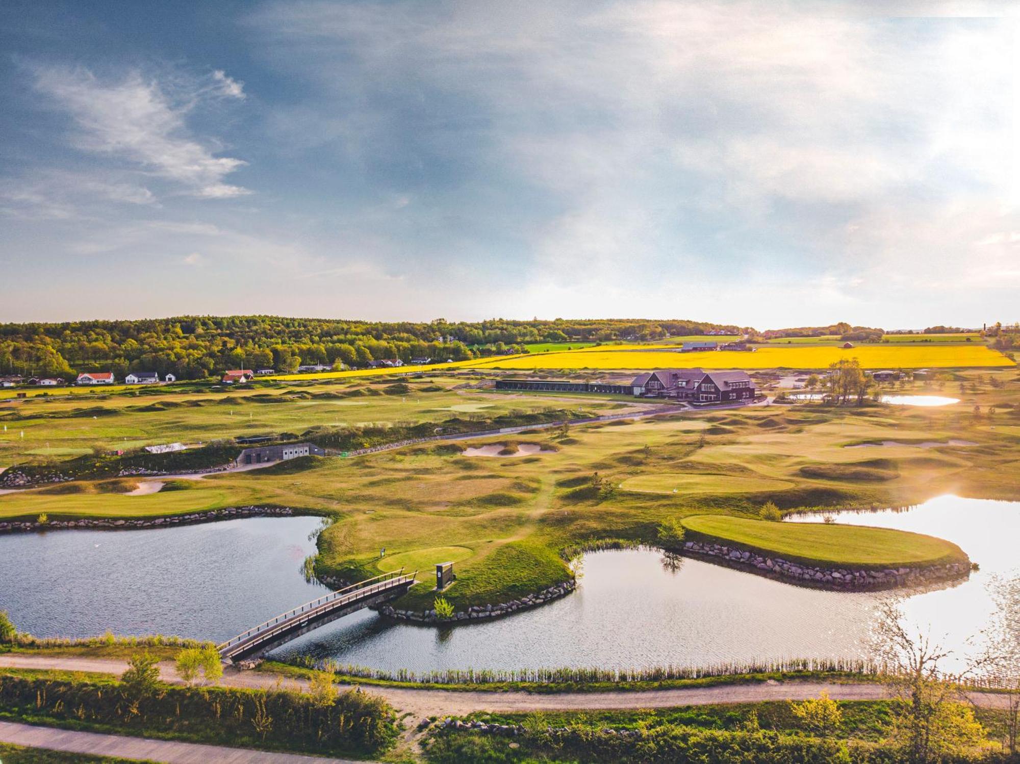 Halmstad Golfarena Stugor Luaran gambar