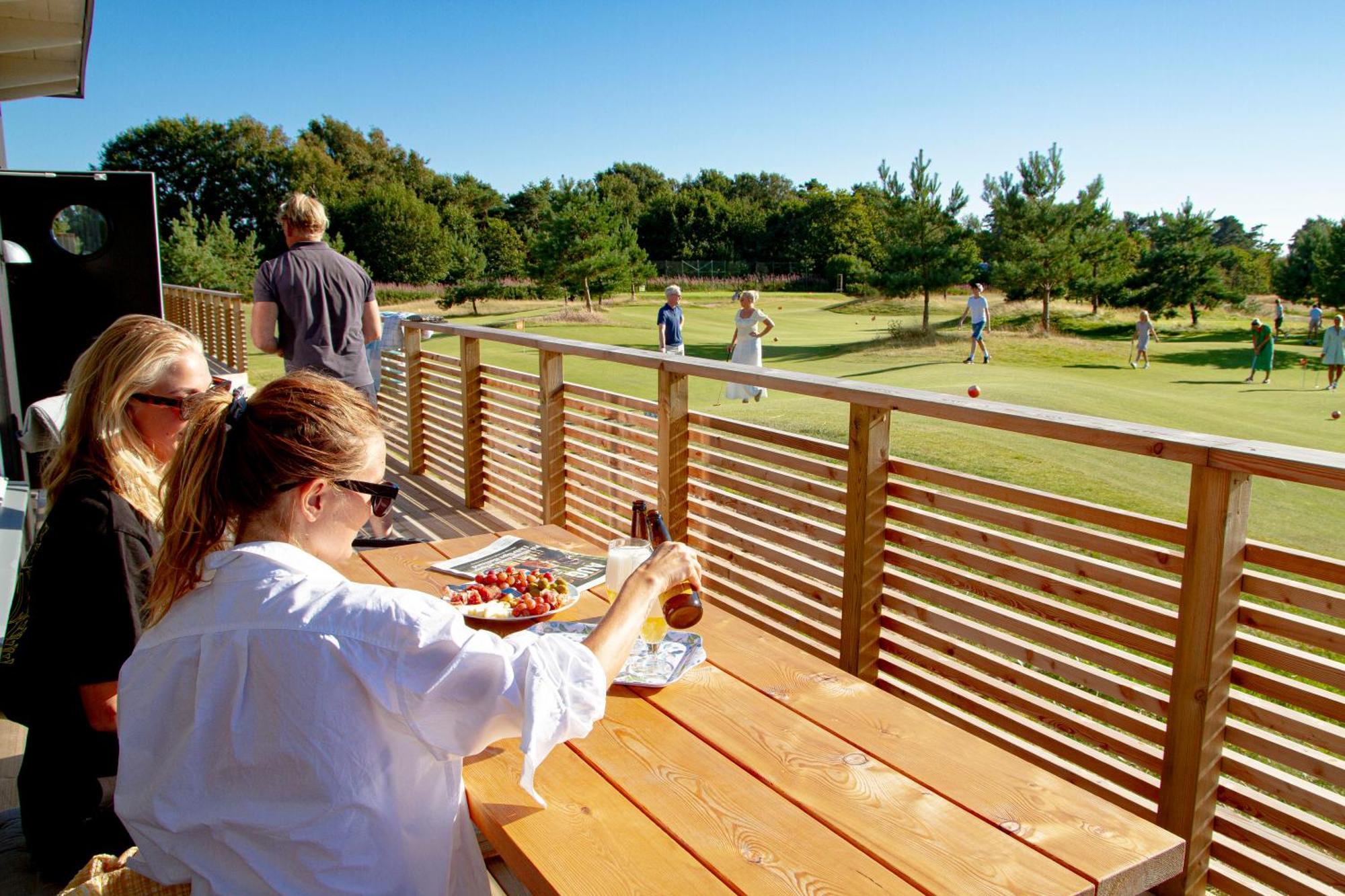 Halmstad Golfarena Stugor Luaran gambar